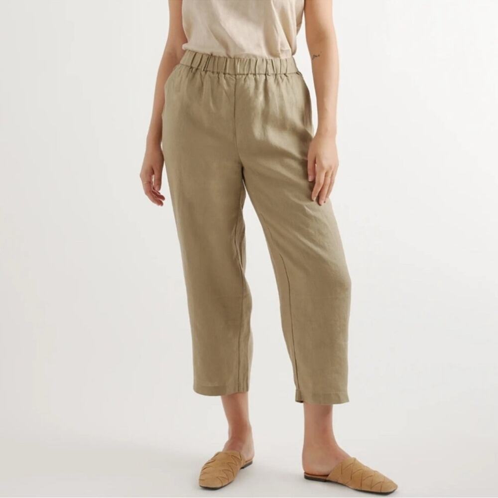 Quince 100% European Linen Pants XL Army